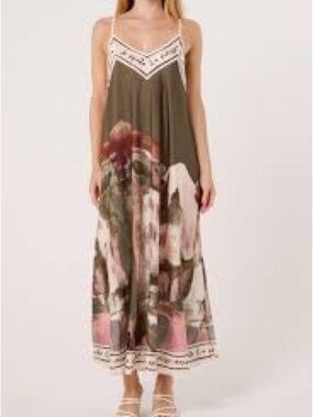 blue floral summer maxi dress Provence Bloom Tiered Maxi Dress Floral Blue
